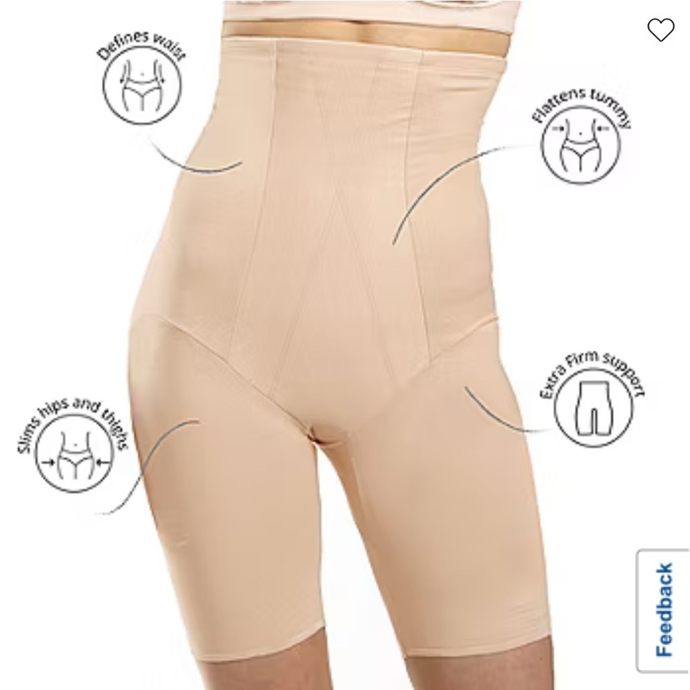 Seamless High-Waisted Shapewear Shorts - Tan